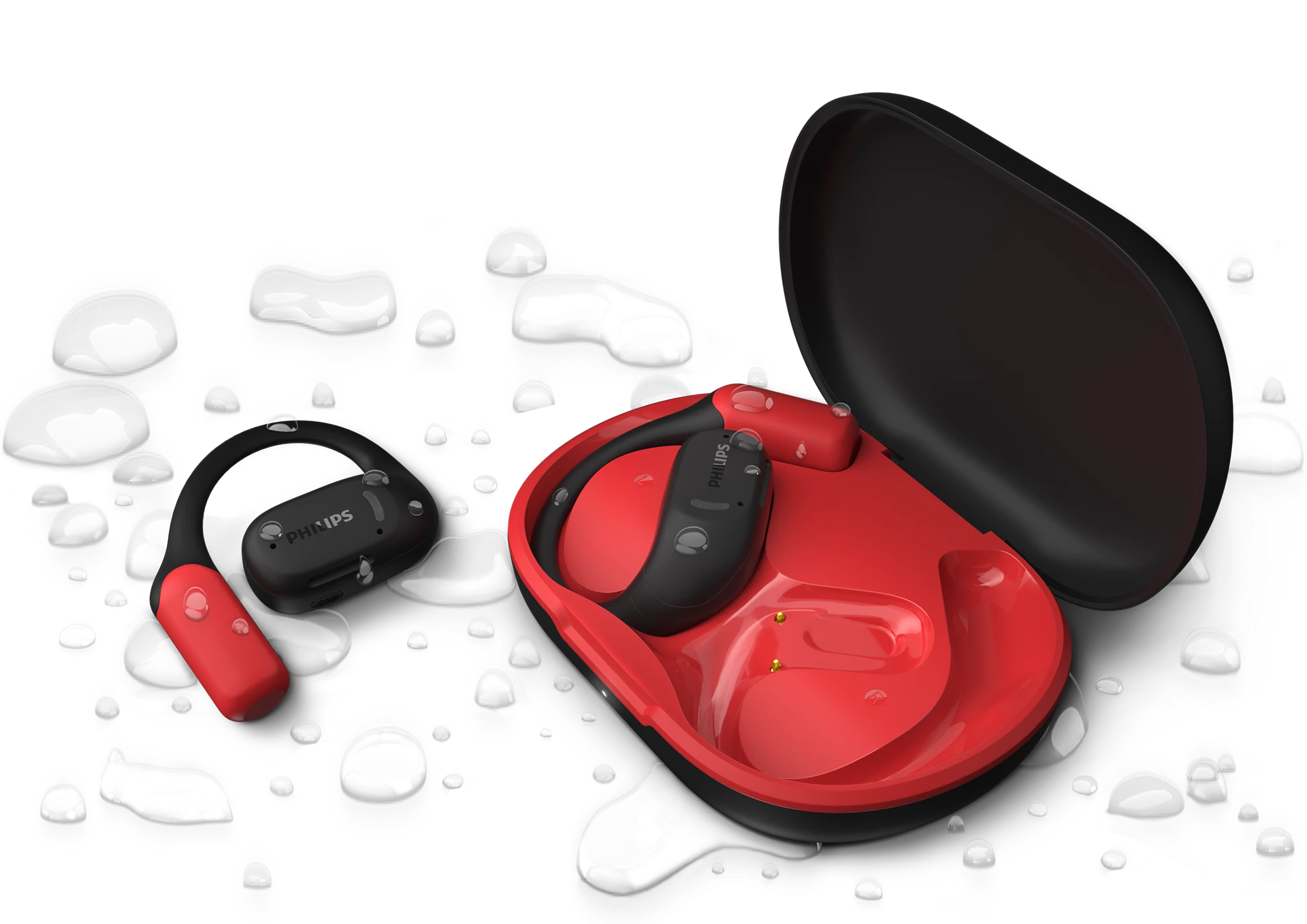 Philips Ægte trådløse open-ear-sportshovedtelefoner 6000 series - TAA6709BK/00 - Butik24