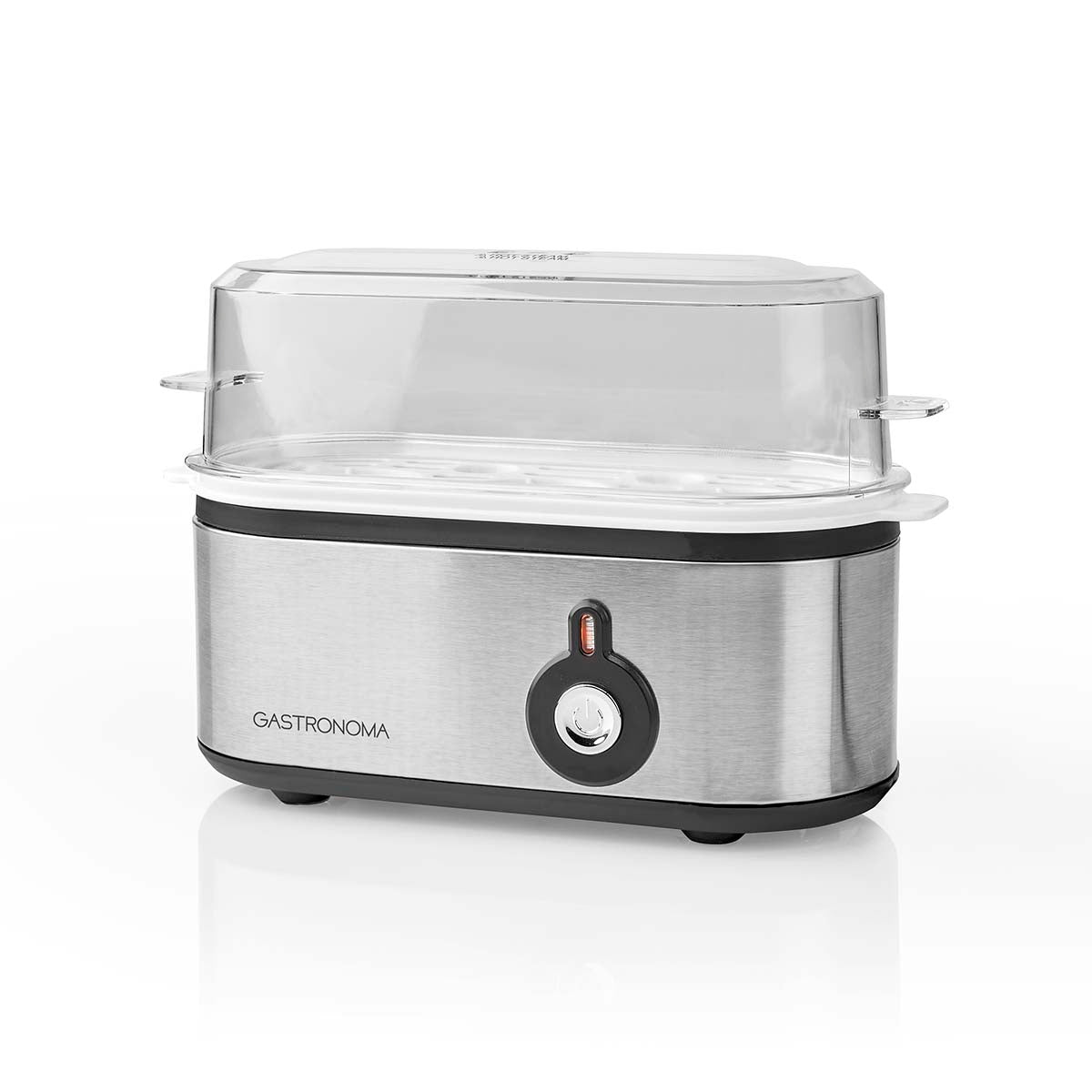 Gastronoma - Æggekoger | 3 æg | advarselssignal | målebæger | sort / rustfrit stål - 18270101