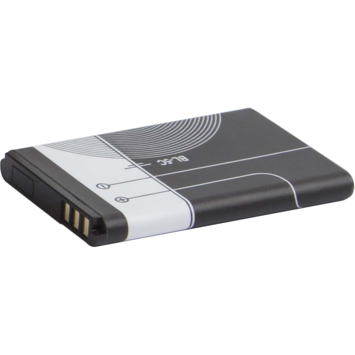 Erstatningsbatteri til DABMAN 12 og DABMAN 13 i sort og hvidt design med tydelig grafik og kontaktpunkter for opladning