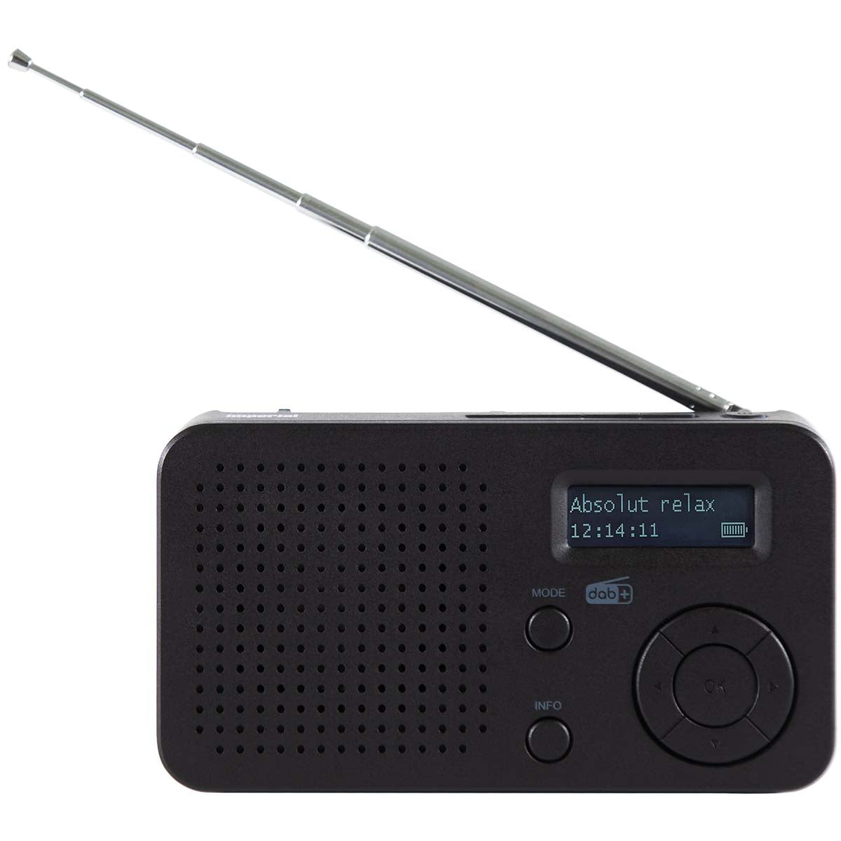 Imperial - DABMAN 17 bærbar DAB+/FM radio med Bluetooth sort - 22-128-00