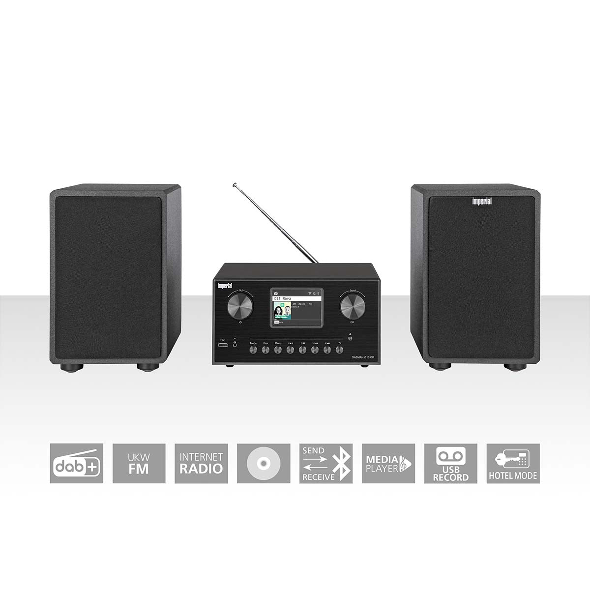 Imperial - DABMAN i310 CD Hybrid micro Hi-fi System DAB+ / FM / Internet / Bluetooth Sort - 22-329-00