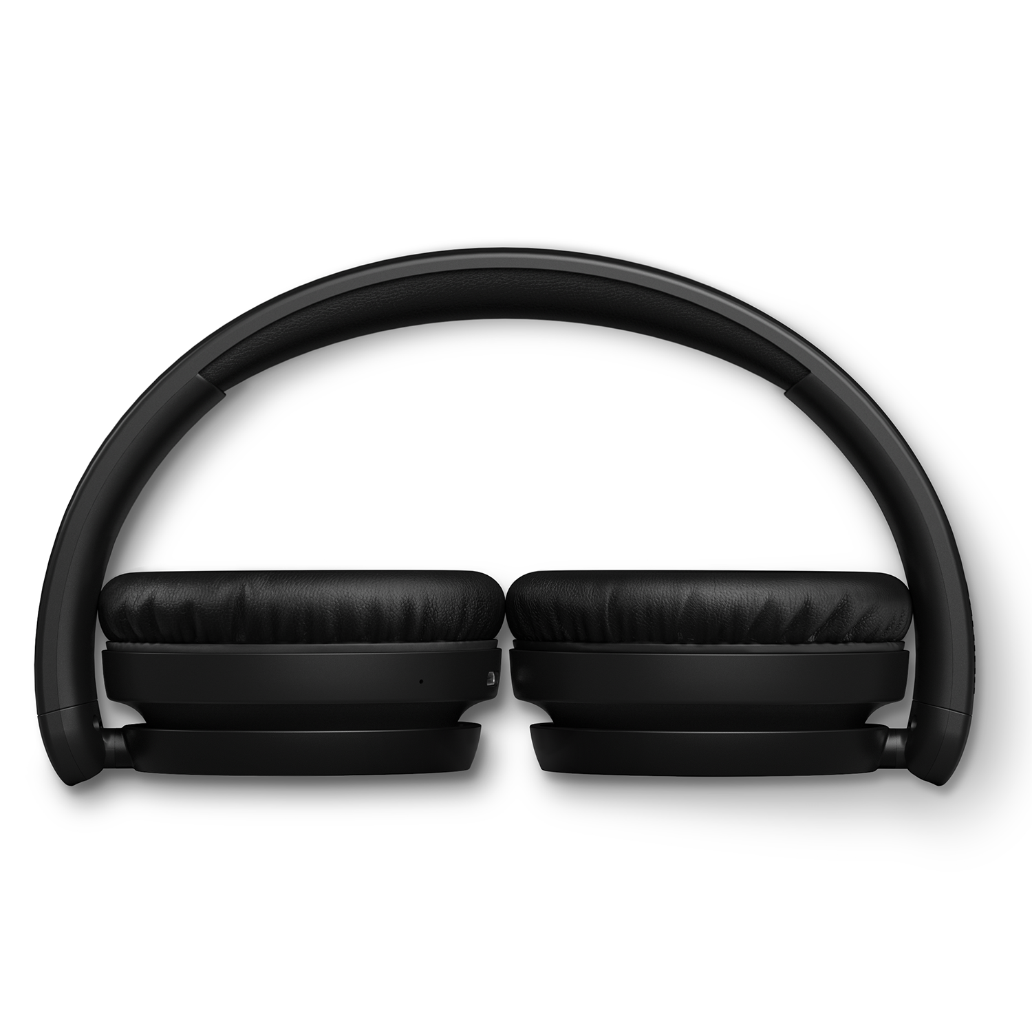 Trådløse Bluetooth over-ear hovedtelefoner fra Philips i sort farve set fra siden med bløde ørepuder og en robust hovedbøjle