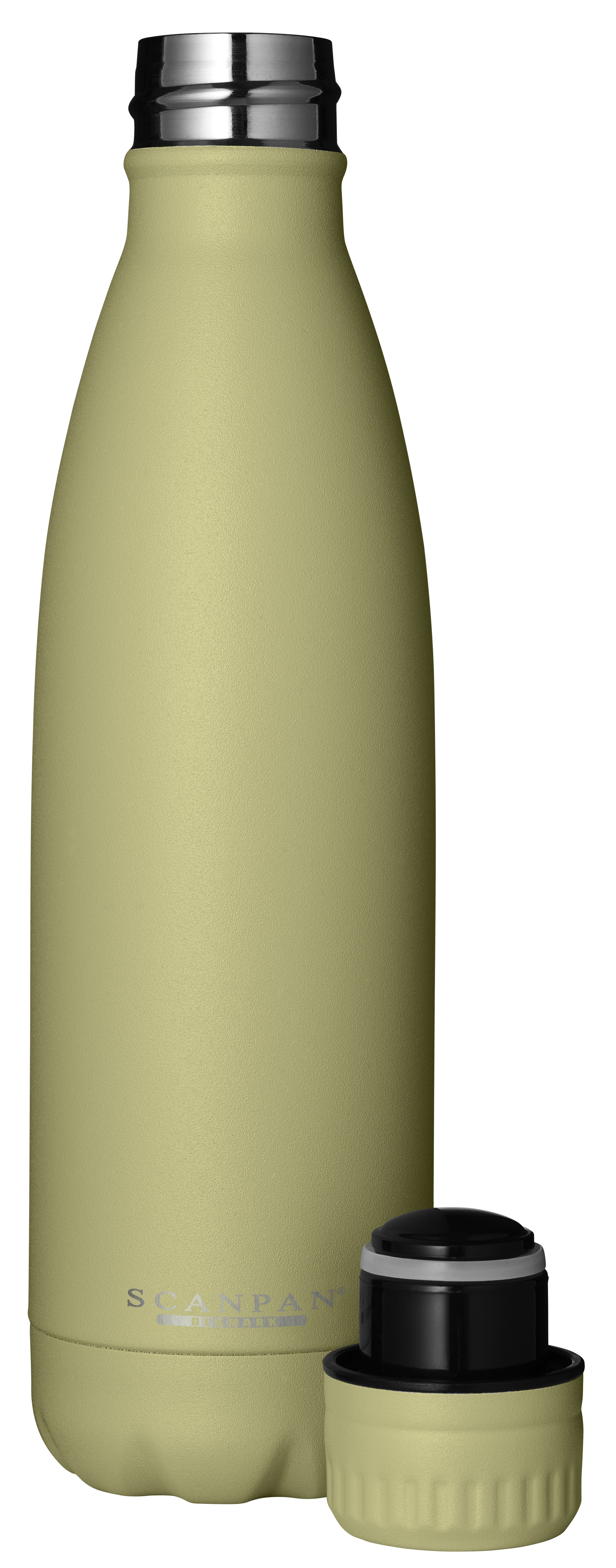 Scanpan TO GO termoflaske i farven sun weeping willow med en kapacitet på 500 ml designet til at holde drikkevarer varme eller kolde længere tid produktet har en moderne form og en skridsikker overflade