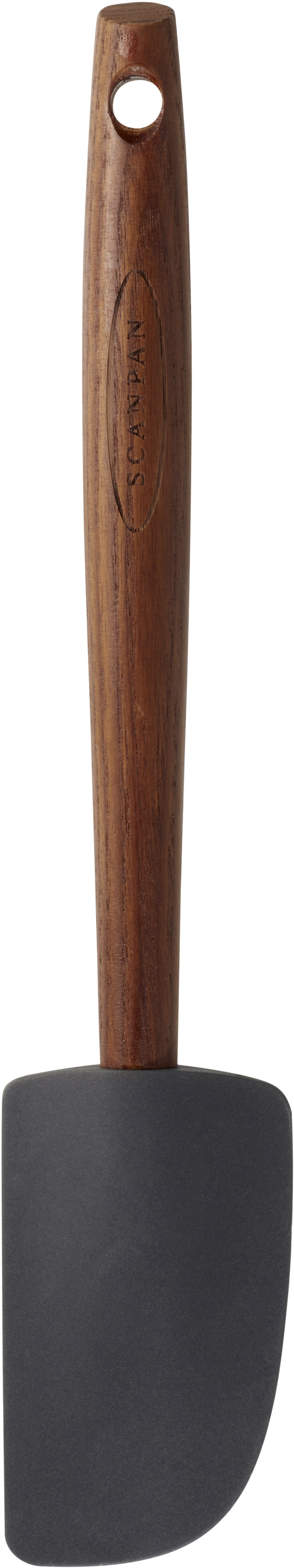 Dejskraber fra Scanpan med en 28 cm bred sorte madrettet skovl og et ergonomisk håndtag i karboniseret asketræ