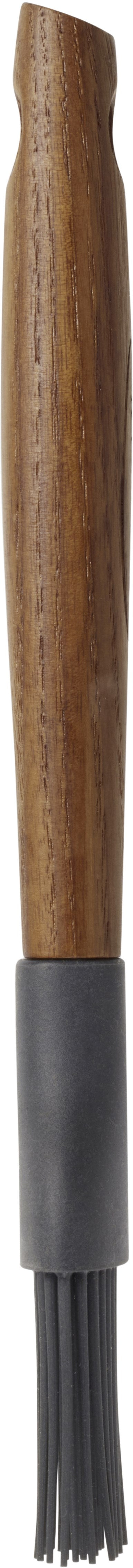 Bagepensel med håndtag i karboniseret ask og bløde silikonebørster designet til præcise applikationer i bagning og madlavning