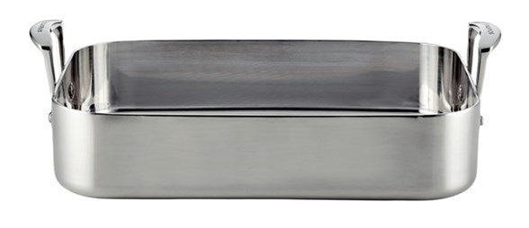 Scanpan Bradepande Fusion 5 35 x 24 cm i rustfrit stål med håndtag og rektangulær form ideel til bagning og madlavning