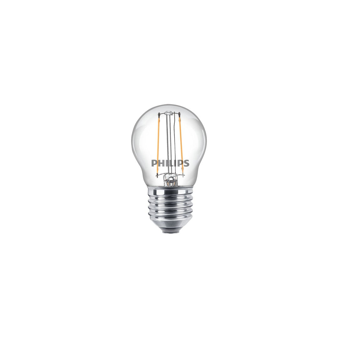 PHILIPS LED Classic Krone Filament, 25W, E27, varm hvid, klar ikke dæmpbar, 2-pak BOX