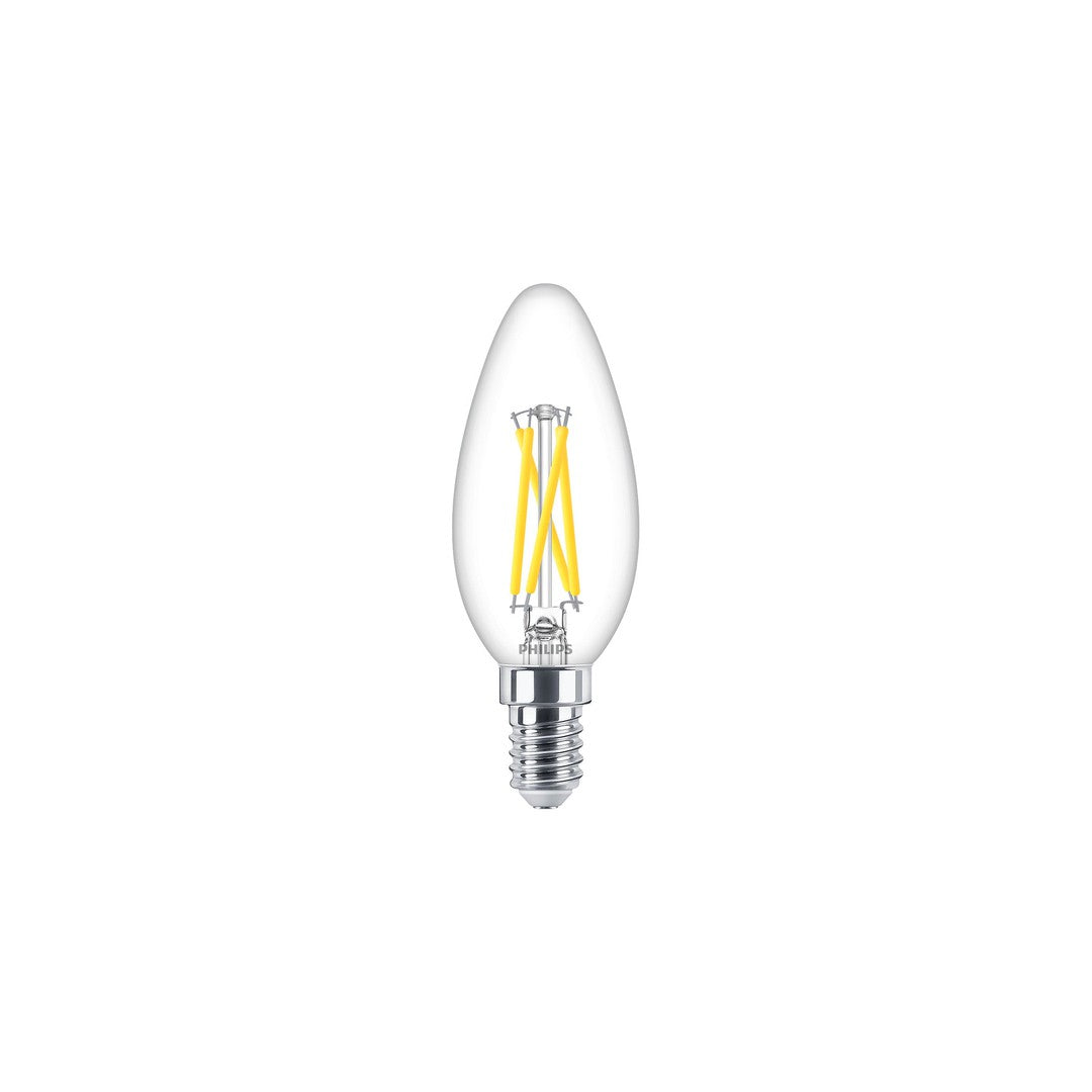 PHILIPS LED Classic Filament 25W kerte E14, varm hvid klar dæmpbar, 1 pak