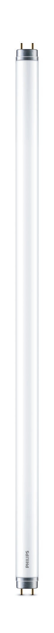 PHILIPS LED rør 600 mm 8W hvid ikke dæmpbar med sølvfarvet top og to stik i enderne designet til effektiv belysning i indendørs områder