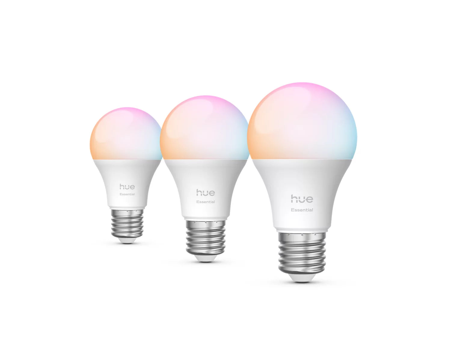 Philips Hue Essential A60 - E27 pære - 806 lm - 8 W - 3-pak