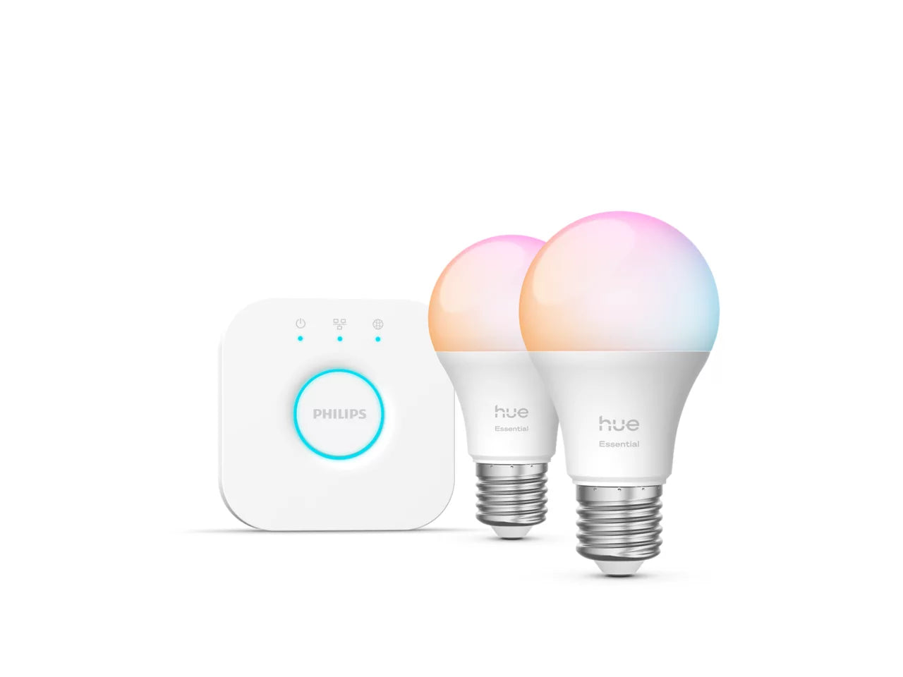 Philips Hue Essentielt startsæt: 2 E27 pærer (806 lm)