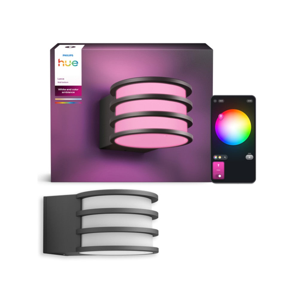 Philips Hue Lucca Udendørs Væglampe - Sort