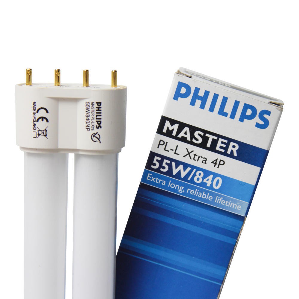 Philips MASTER PL-L Xtra 55W/840 Lysstofrør - Kold Hvid, 4-Pinde