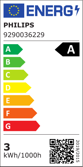 EU-energimærke: PHILIPS LED Classic Filament 40W standard E27 2700K mat ikke dæmpbar, Ultra Efficient, 50.000 timer, 1 pak (klasse A)