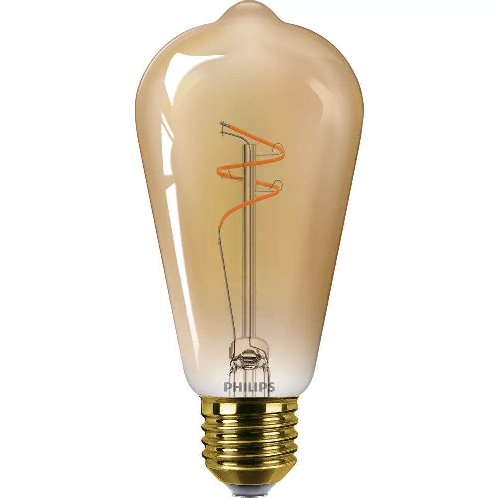 Philips LED Filamentpære Ravfarvet 25W ST64 E27