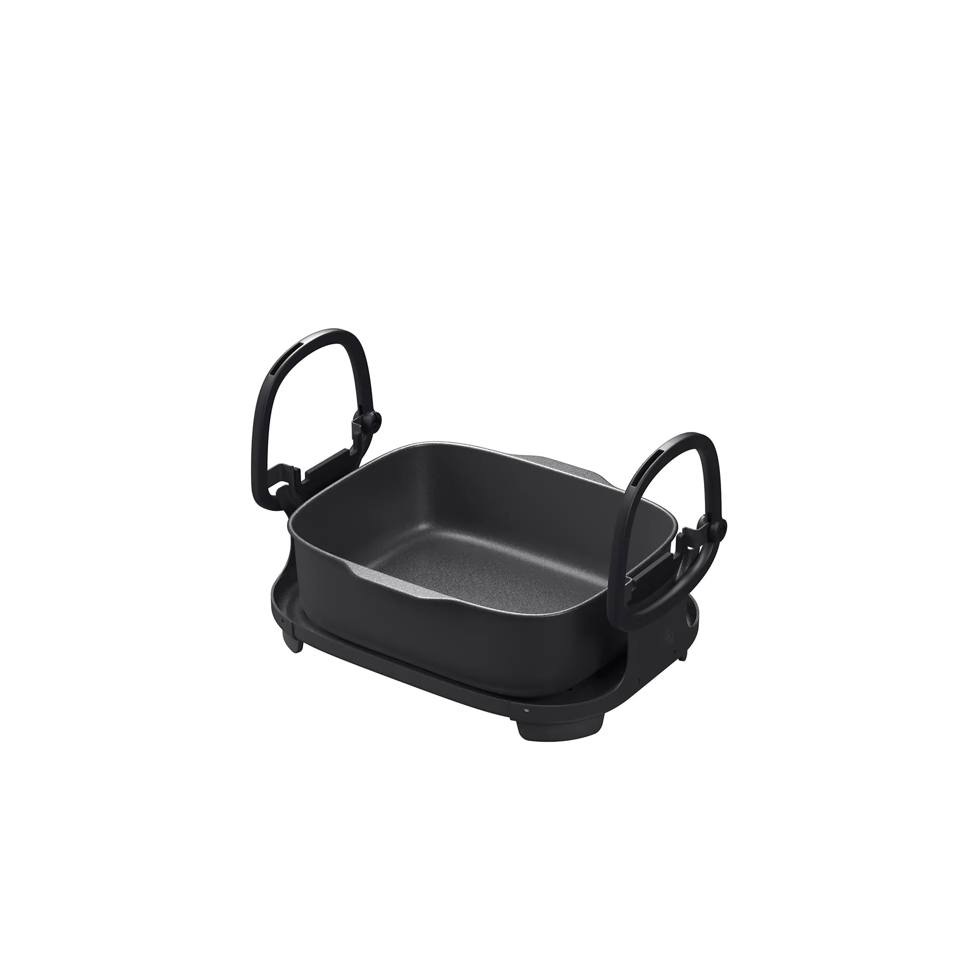 Philips NX0990/90 Gryde Air Steam Cooker kogegryde i sort med håndtag og flad bund til dampkogning og madlavning.