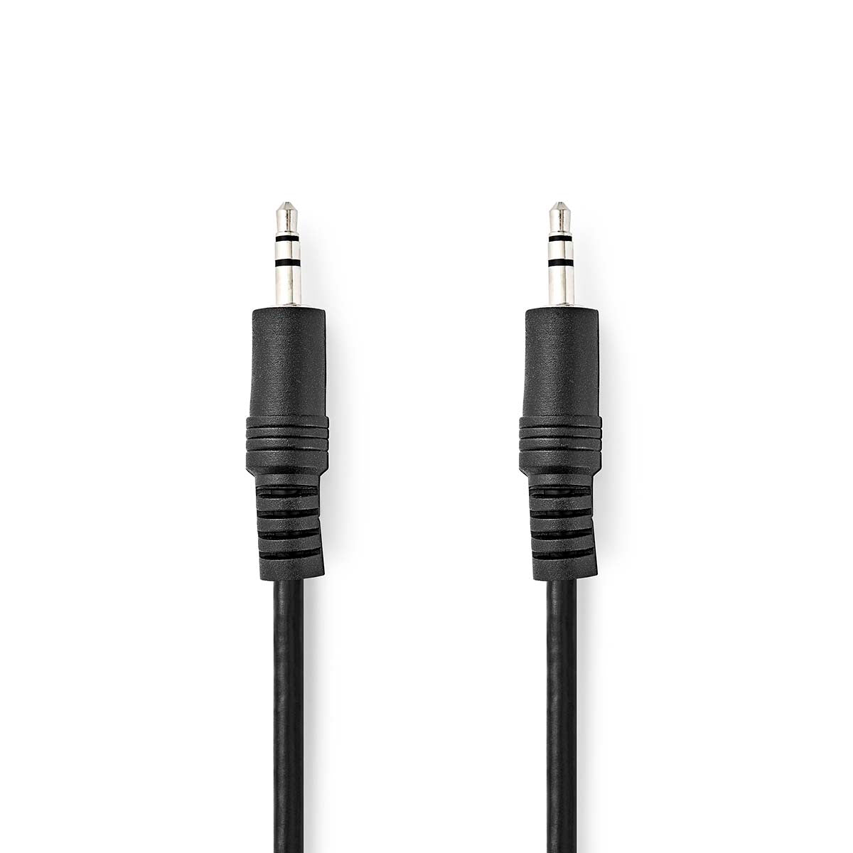 Nedis - Stereo Audio kabel | 3.5 mm Hanstik | 3.5 mm Hanstik | Nikkelplateret | 10.0 m | Runde | Sort | Blister - CAGB22000BK100