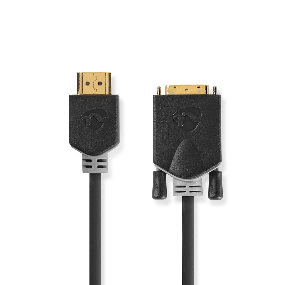 Nedis - HDMI™ kabel | HDMI™ Stik | DVI-D 24 + 1-pin han | 1080p | Guldplateret | 2.00 m | Lige | PVC | Antracit | Box - CCBW34800AT20