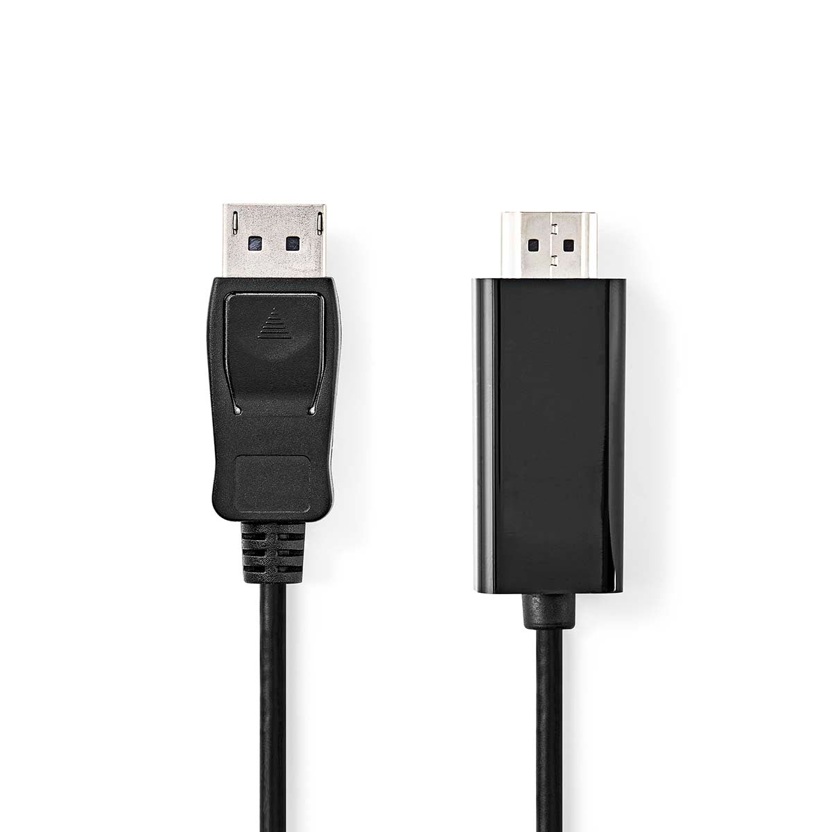 Nedis - Displayport kabel | DisplayPort Han | HDMI™ Stik | 4K@30Hz | Nikkelplateret | 3.00 m | Runde | PVC | Sort | Box - CCGB37100BK30