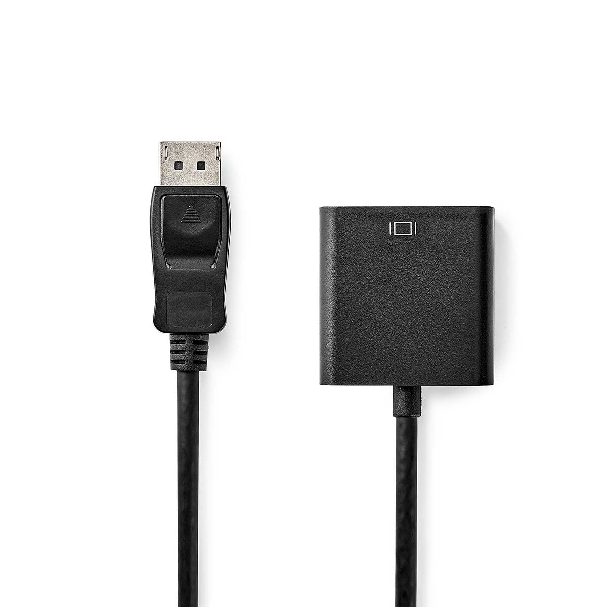 Nedis - DisplayPort adapter | DisplayPort Han | VGA Hun | 1080p | Nikkelplateret | 0.20 m | Runde | ABS / PVC | Sort | Box - CCGB37351BK02