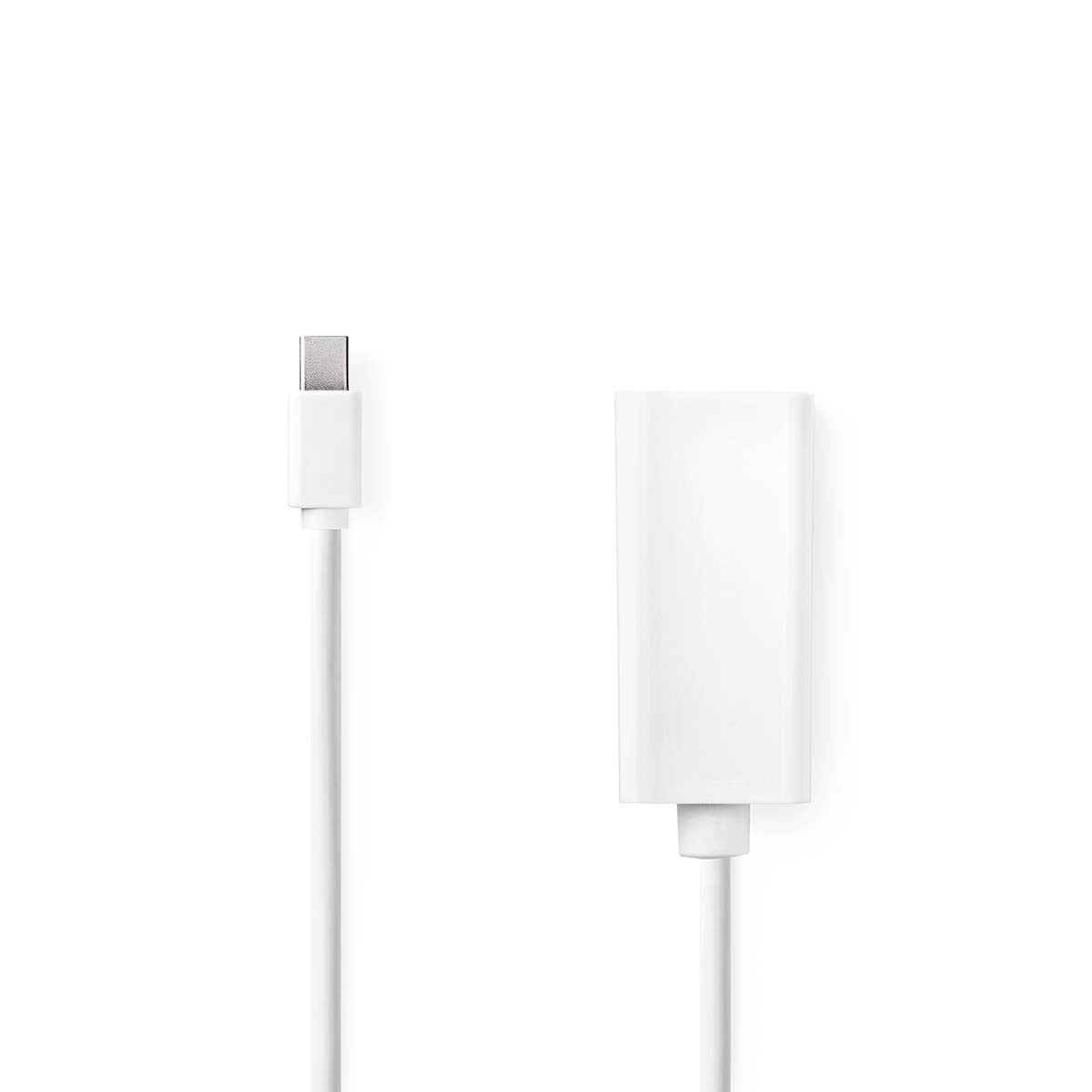 Nedis - Mini DisplayPort kabel | DisplayPort 1.2 | Mini DisplayPort han | HDMI ™ -udgang | 21.6 Gbps | Nikkelplateret | 0.20 m | Runde | PVC | Hvid | Box - CCGB37650WT02