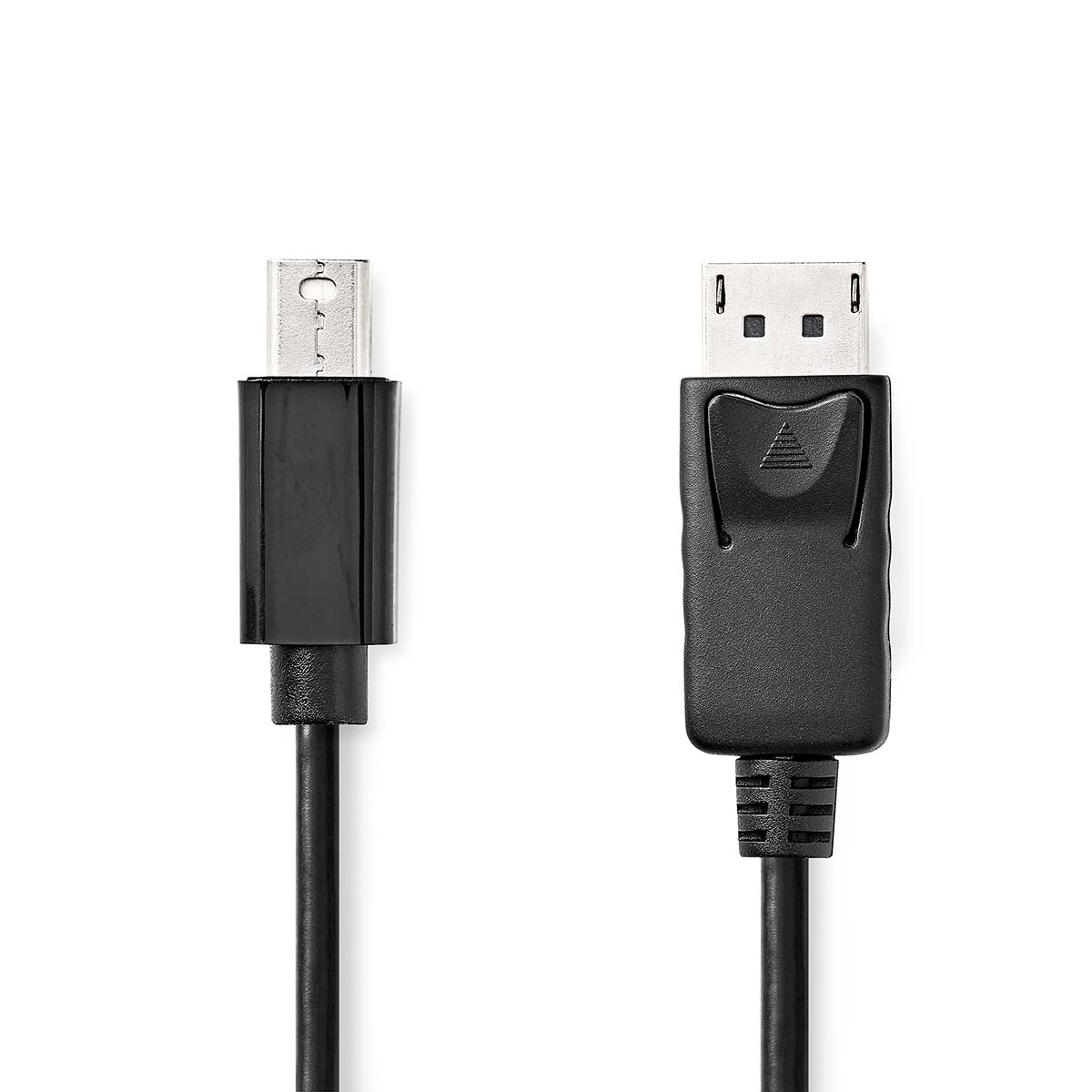 Nedis - Mini DisplayPort kabel | DisplayPort 1.2 | Mini DisplayPort han | DisplayPort Han | 21.6 Gbps | Nikkelplateret | 2.00 m | Runde | PVC | Sort | Label - CCGL37400BK20