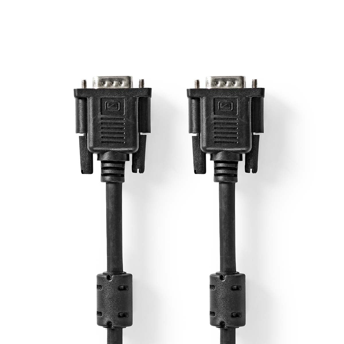 Nedis - VGA-kabel | VGA Han | VGA Han | Nikkelplateret | Maksimal opløsning: 1280x768 | 10.0 m | Runde | ABS | Sort | Label - CCGL59000BK100