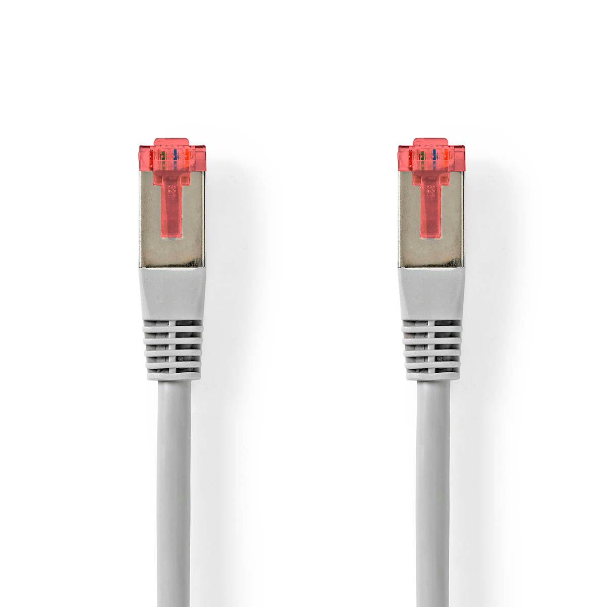 Nedis - Kat 6 kabel | RJ45 Han | RJ45 Han | SF/UTP | 15.0 m | Runde | PVC | Grå | Label - CCGL85220GY150