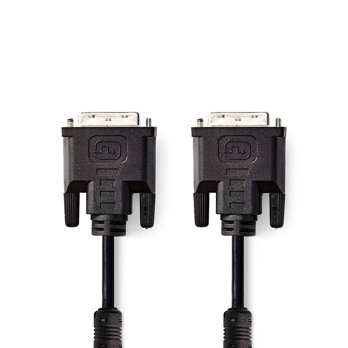 Nedis - DVI-kabel | DVI-I 24+5-Pin Han | DVI-I 24+5-Pin Han | 2560x1600 | Nikkelplateret | 2.00 m | Lige | PVC | Sort | Konvolut - CCGP32050BK20