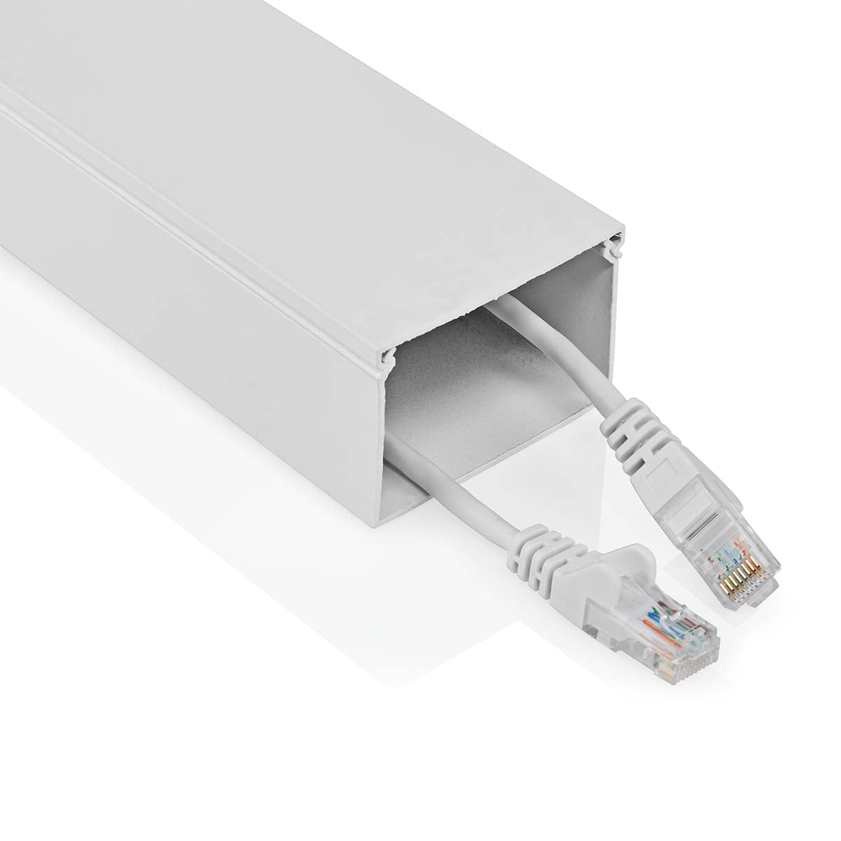 Nedis - Kabel Management | Kanal | 1 stk. | Maksimal tykkelse på kabel: 40 mm | Aluminium | Hvid - CMDT6040WT110
