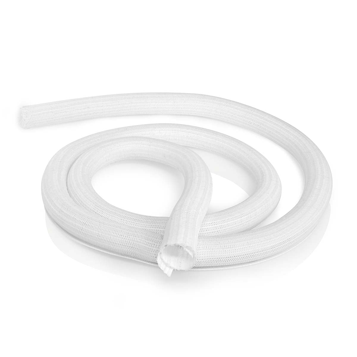 Nedis - Kabel Management | Ærme | 1 stk. | Maksimal tykkelse på kabel: 30 mm | Nylon | Hvid - CMSL0030WT200