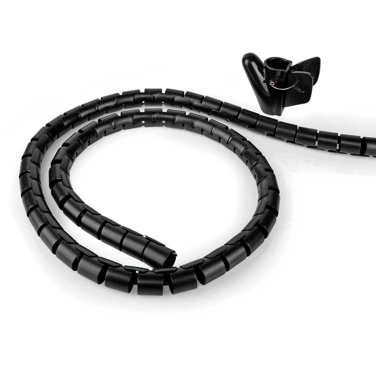 Nedis - Kabel Management | Spiral ærme | 1 stk. | Maksimal tykkelse på kabel: 32 mm | PE | Sort - CMSW2832BK200