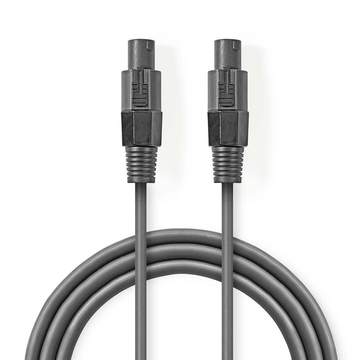 Nedis - Højtaler Kabel | 48 x 0.20 mm | Kobber | 10.0 m | Runde | PVC | Mørkegrå | Gaveæske - COTG16000GY100