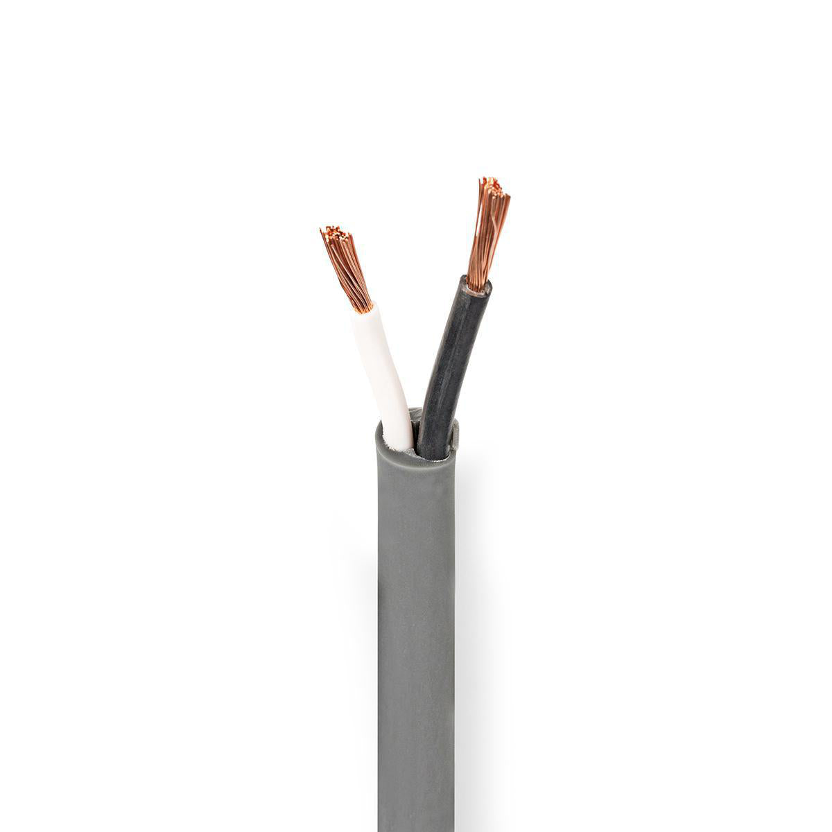 Nedis - Højtaler Kabel | 2 x 2.50 mm² | Kobber | 100 m | Runde | PVC | Mørkegrå | Rulle - COTR15031GY100