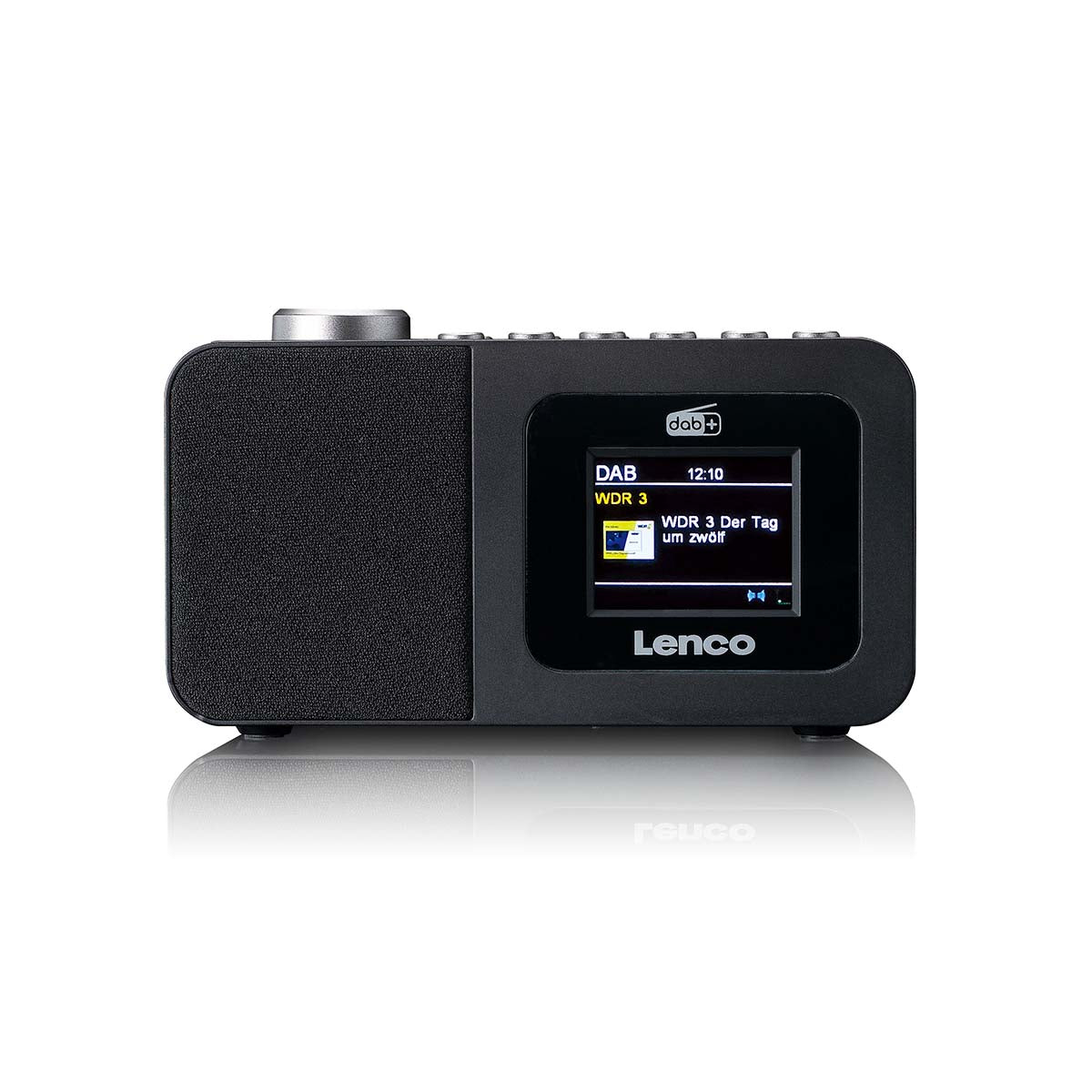 Lenco - DAB+/FM-radiovækkeur med farvedisplay, sleeptimer og dobbelt alarmfunktion Sort - CR-625BK