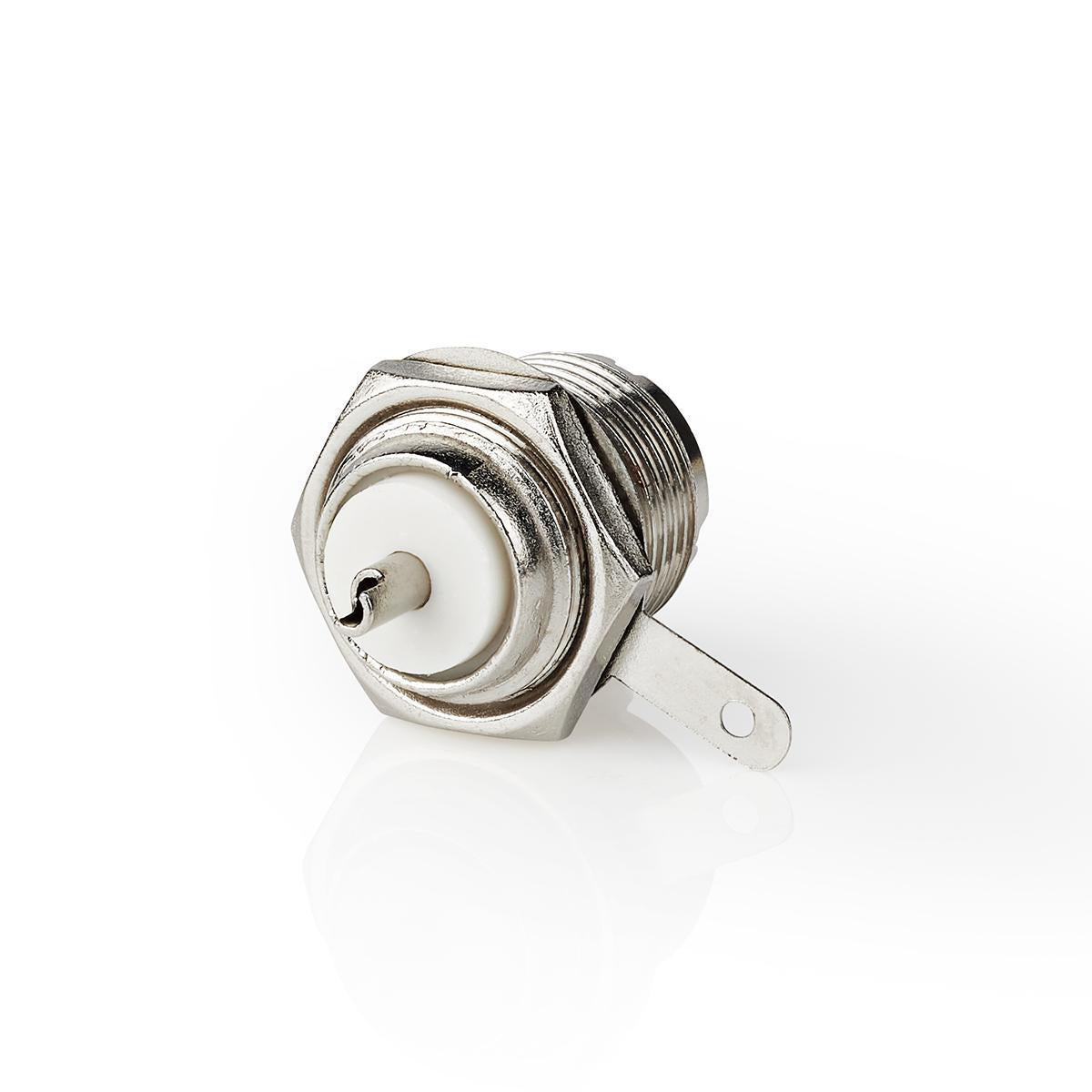 Nedis - PL259 stik | Lige | Hun | Nikkelplateret | 75 Ohm | Chassis | Kabeldiameter: 5.0 mm | Metal | Sølv | 25 stk. | Plastikpose - CSVC43910ME