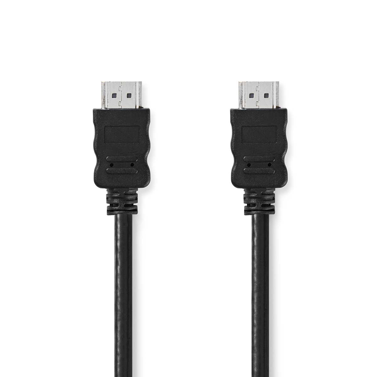 Nedis - High Speed HDMI ™ kabel med Ethernet | HDMI™ Stik | HDMI™ Stik | 4K@30Hz | ARC | 10.2 Gbps | 15.0 m | Runde | PVC | Sort | Label - CVGL34002BK150