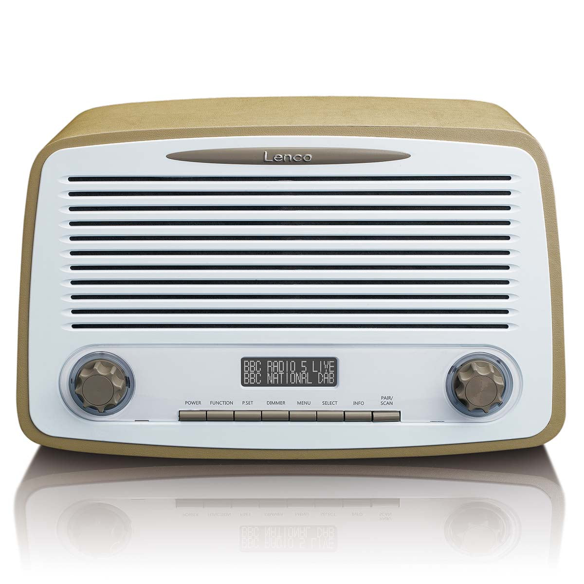 Lenco - Retro dab+ fm radio with bluetooth - DAR-012TP