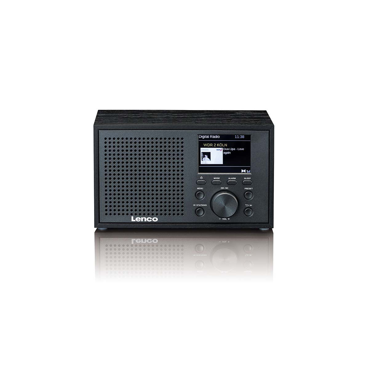 Lenco - Mono DAB+ FM-radio med Bluetooth® Sort - DAR-017BK