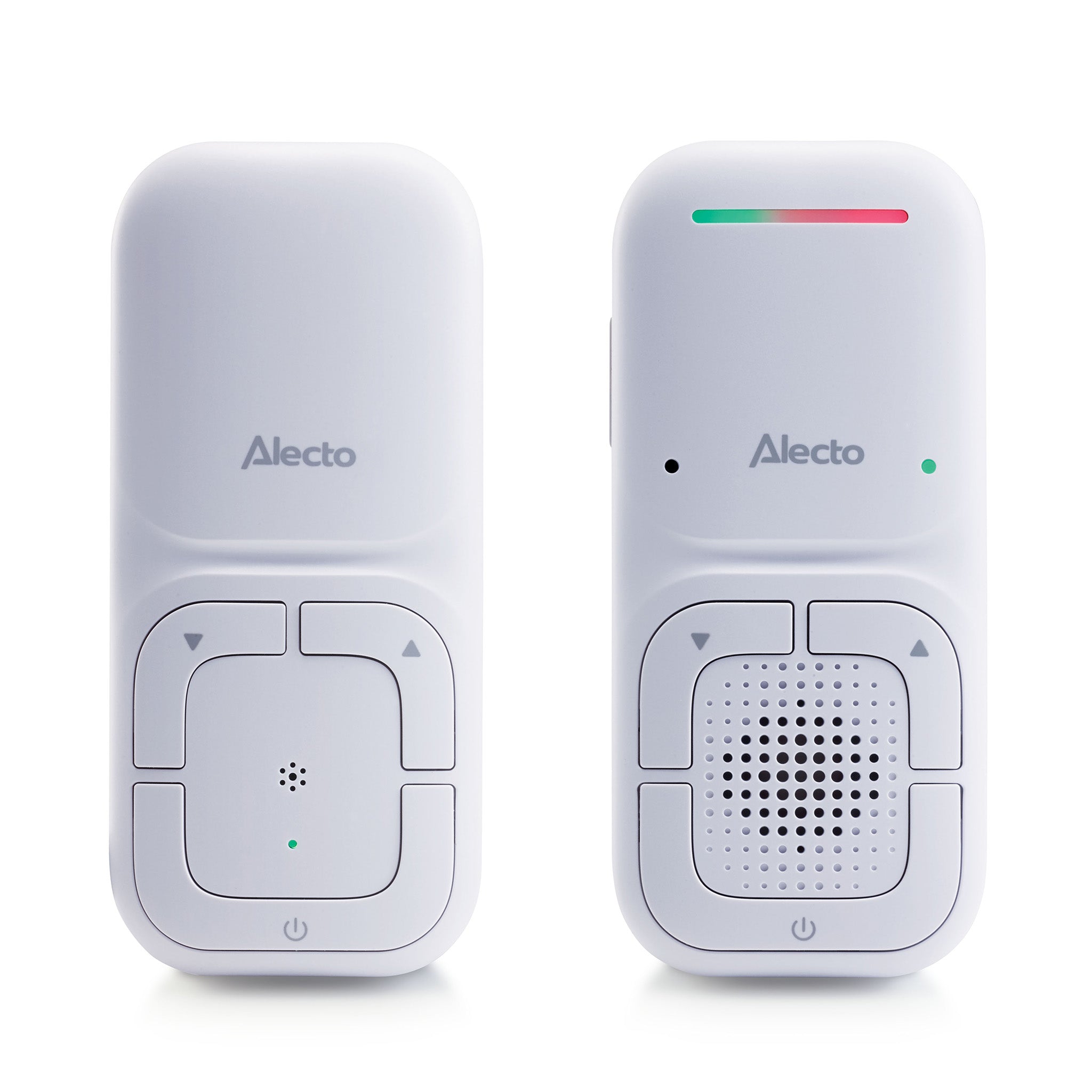 Alecto - Moderne Full Eco audio-babyalarm med krystalklar DECT-lydkvalitet og lang standbytid Hvid - DBX130
