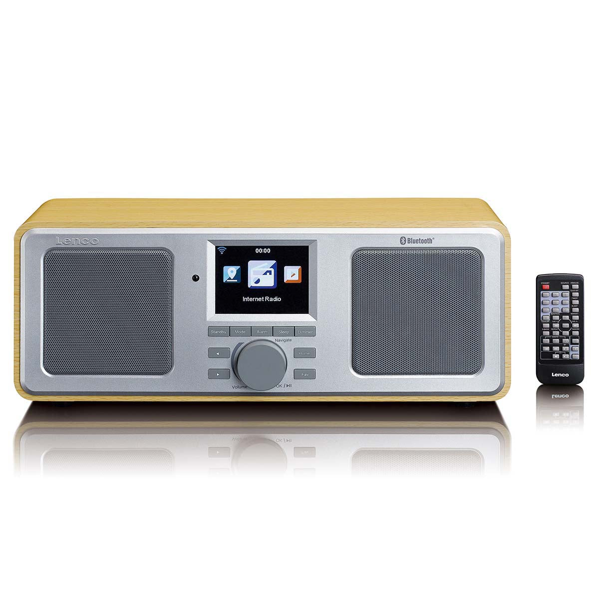 Lenco - Internetradio WIFI FM Bluetooth® USB Træ - DIR-150WD