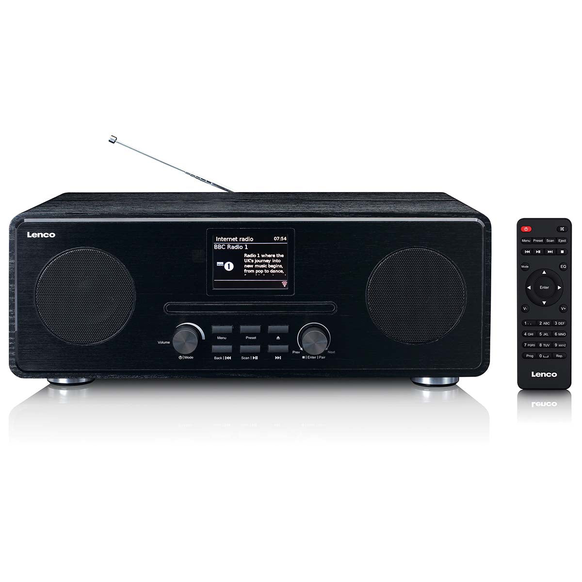 Lenco - Internet DAB+ FM-radio med CD og Bluetooth - DIR-261BK