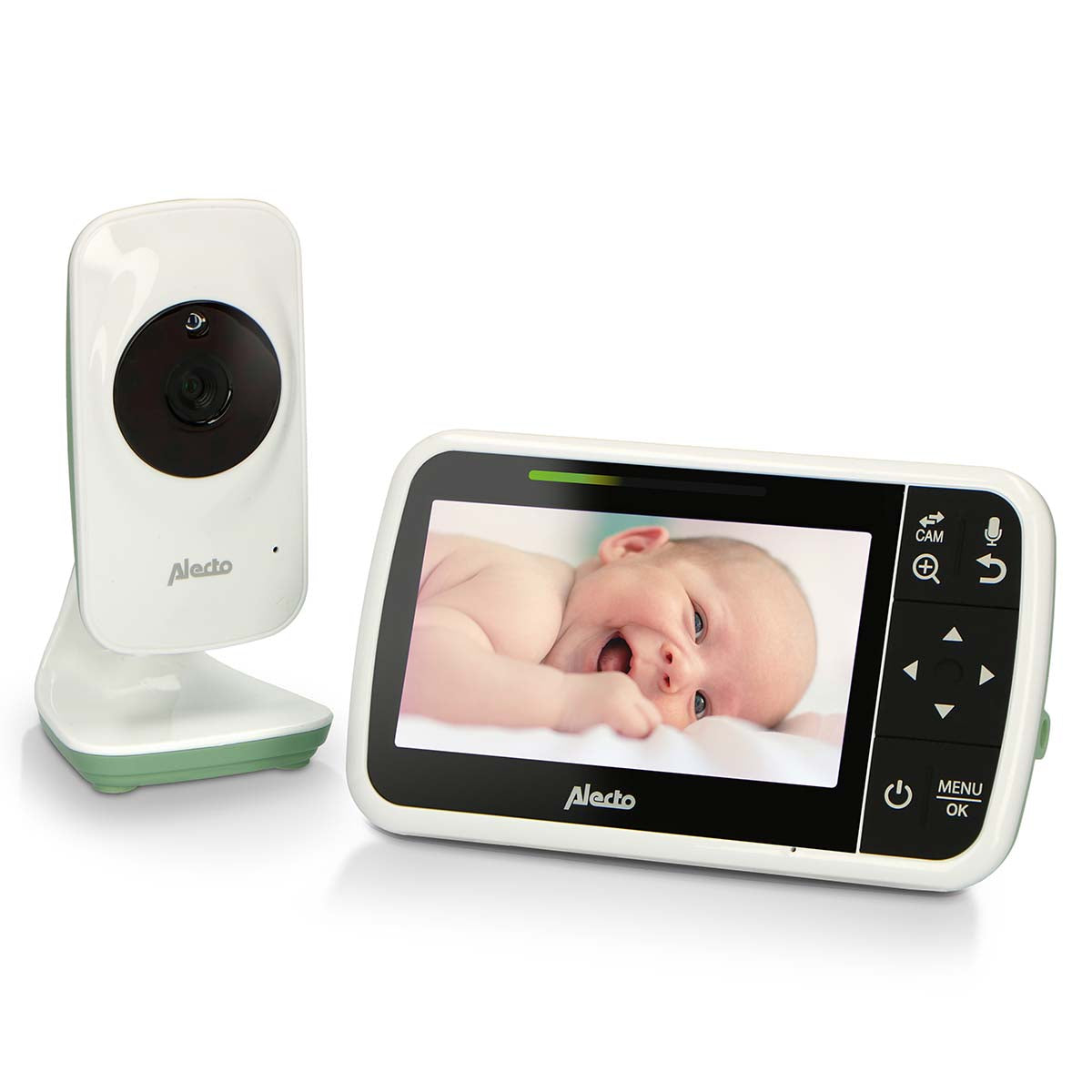 Alecto - 4,3 tommer video-babyalarm Grøn - DVM149GN