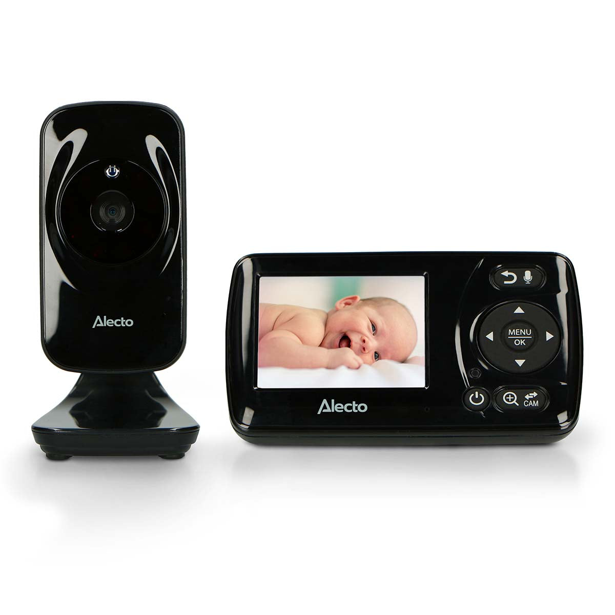 Alecto - Babyalarm med 2,4 tommer kamera - DVM71BLACK