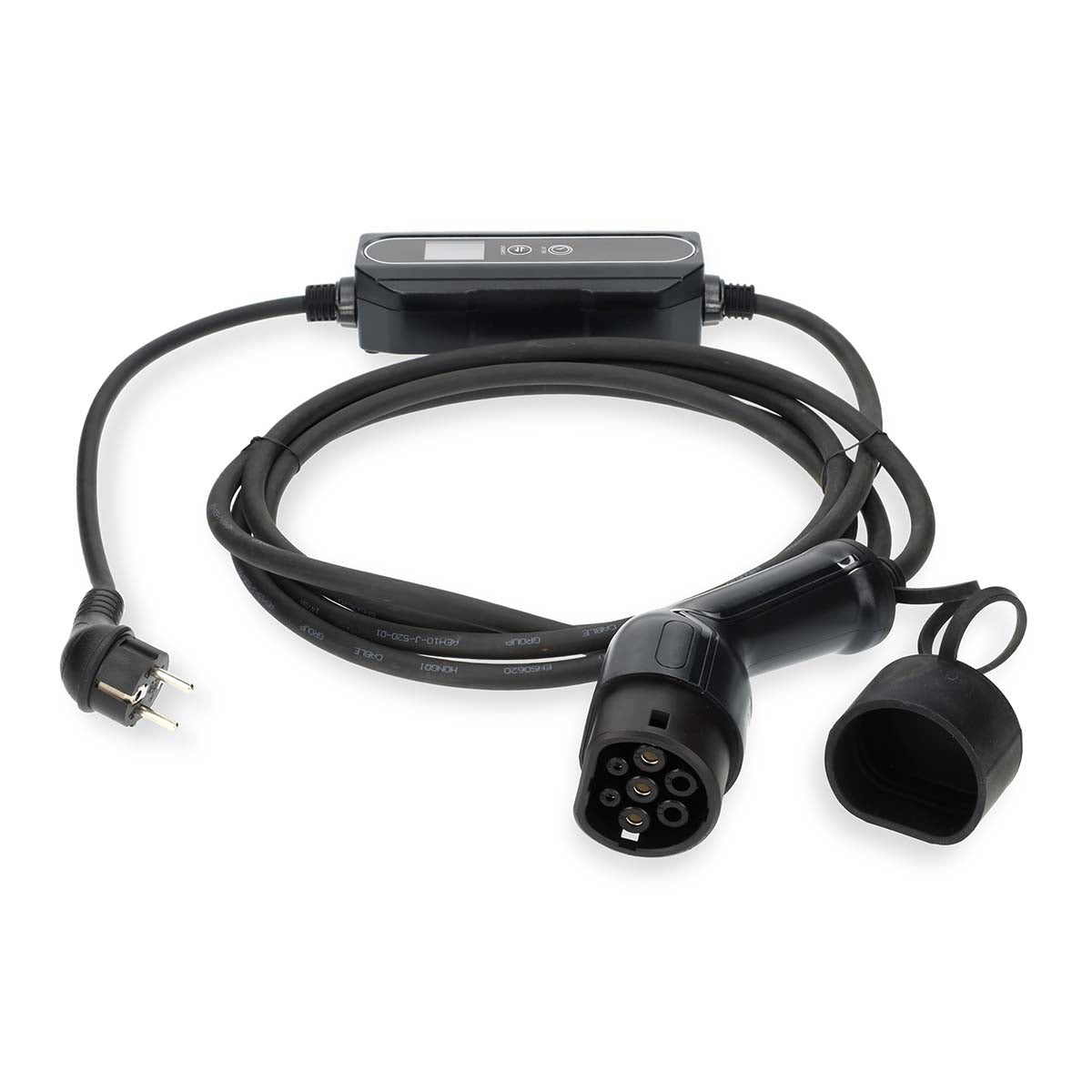 Nedis - Bærbar oplader til elbiler | AT-N05V3V3-F 3G1.5 | 1380 / 2300 / 3680 W | 6.0 / 8.0 / 10.0 A / 13.0 / 16.0 A | 1 Phase | 5.00 m | Sort | Gaveæske - EVCH37KWBK20