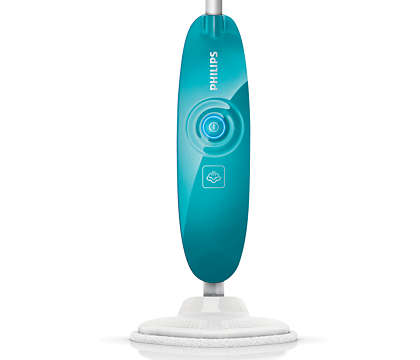 Philips FC7025/01 damprenser til gulv med et aerodynamisk design i aqua farve og brugervenligt kontrolpanel