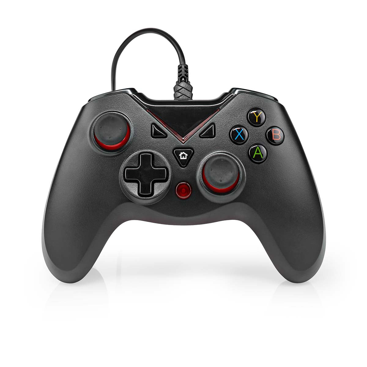 Nedis - Gamepad | USB Type-A | USB Drevet | PC | Antal knapper: 12 | Kabellængde: 1.60 m | Sort - GGPD110BK - Butik24