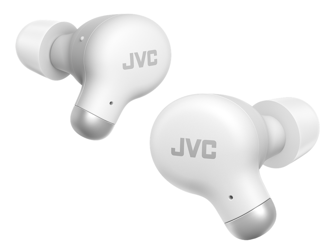 JVC HA-A25T-WU trådløse in-ear hovedtelefoner i hvid med aktiv støjreduktion og ergonomisk design