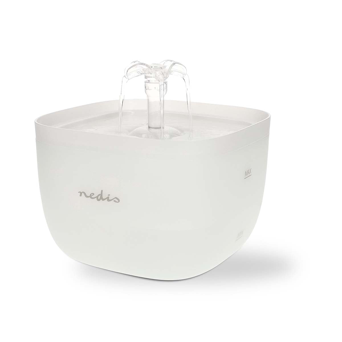 Nedis - Drikkefontæne til katte og hunde | 2.0 l | 40 dB | 1.50 m | Vandfontæne | 1 stk. - PETWF21WT