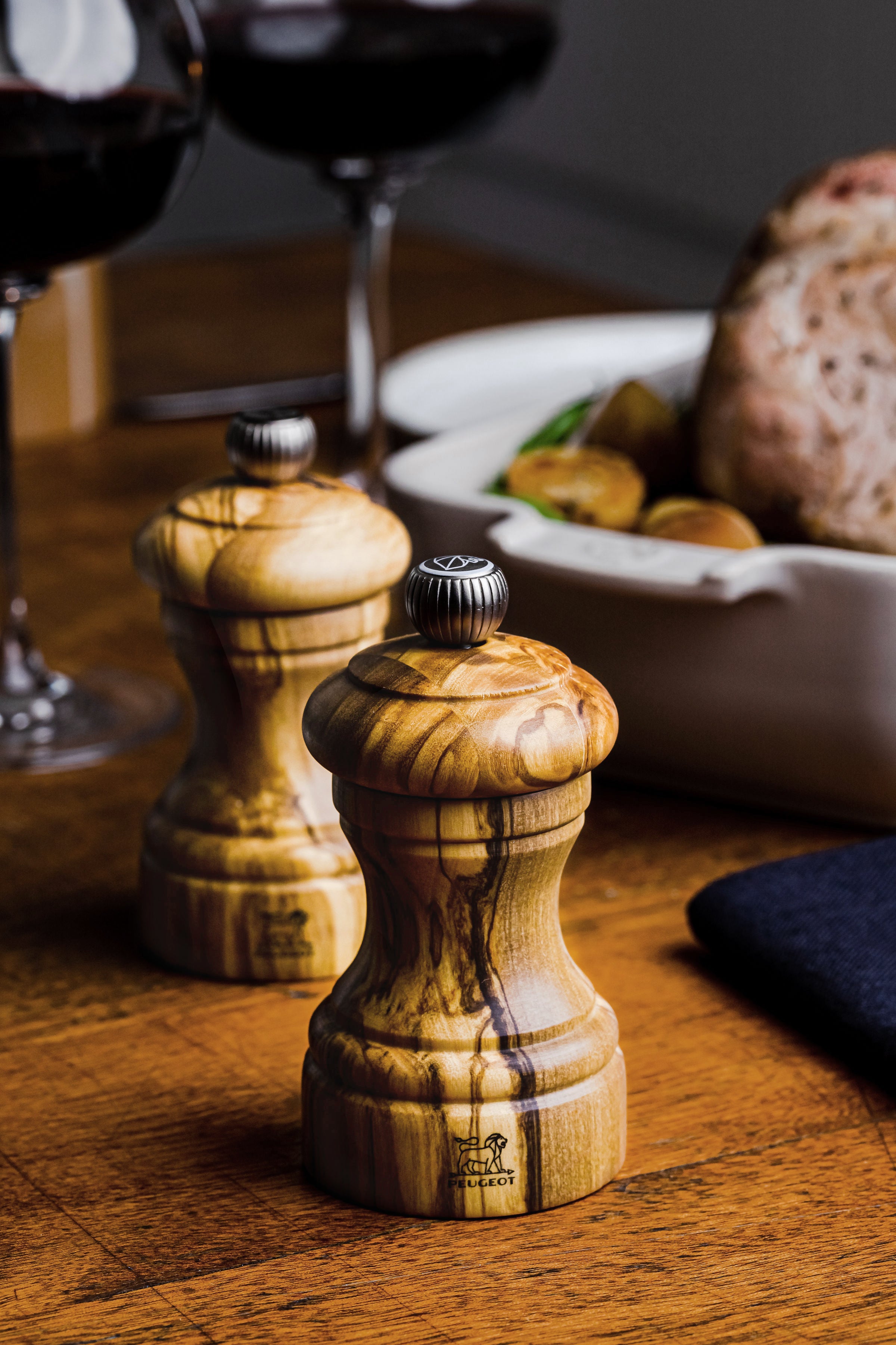 Peugeot Bistro Duo Peber- og Saltkværn Z, 10cm - Oliventræ